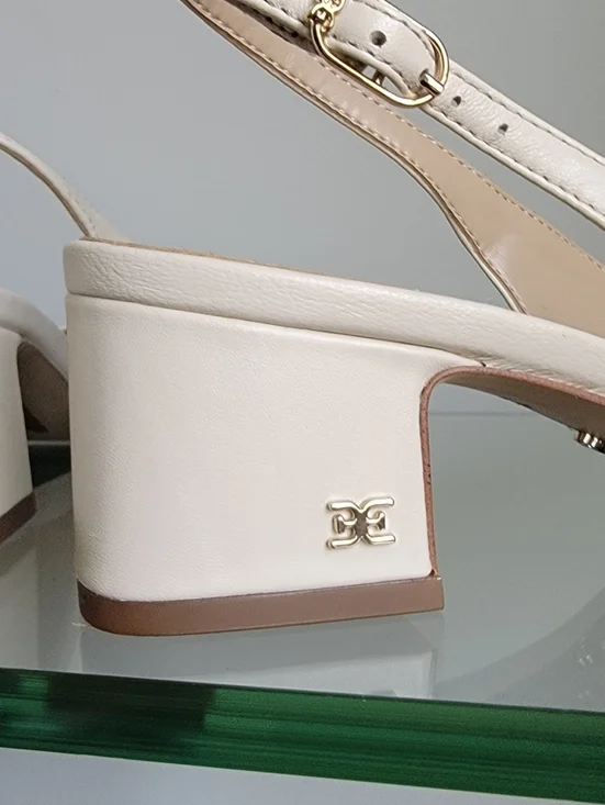 Sam Edelman Terra Cream Sandels Sz: 5.5 Like New - Picture 4 of 9